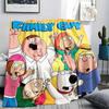 Family Guy Poster Printed Flannel Blanket, soft throw for bedroom sofa, washable, fan merchandise, great gift.