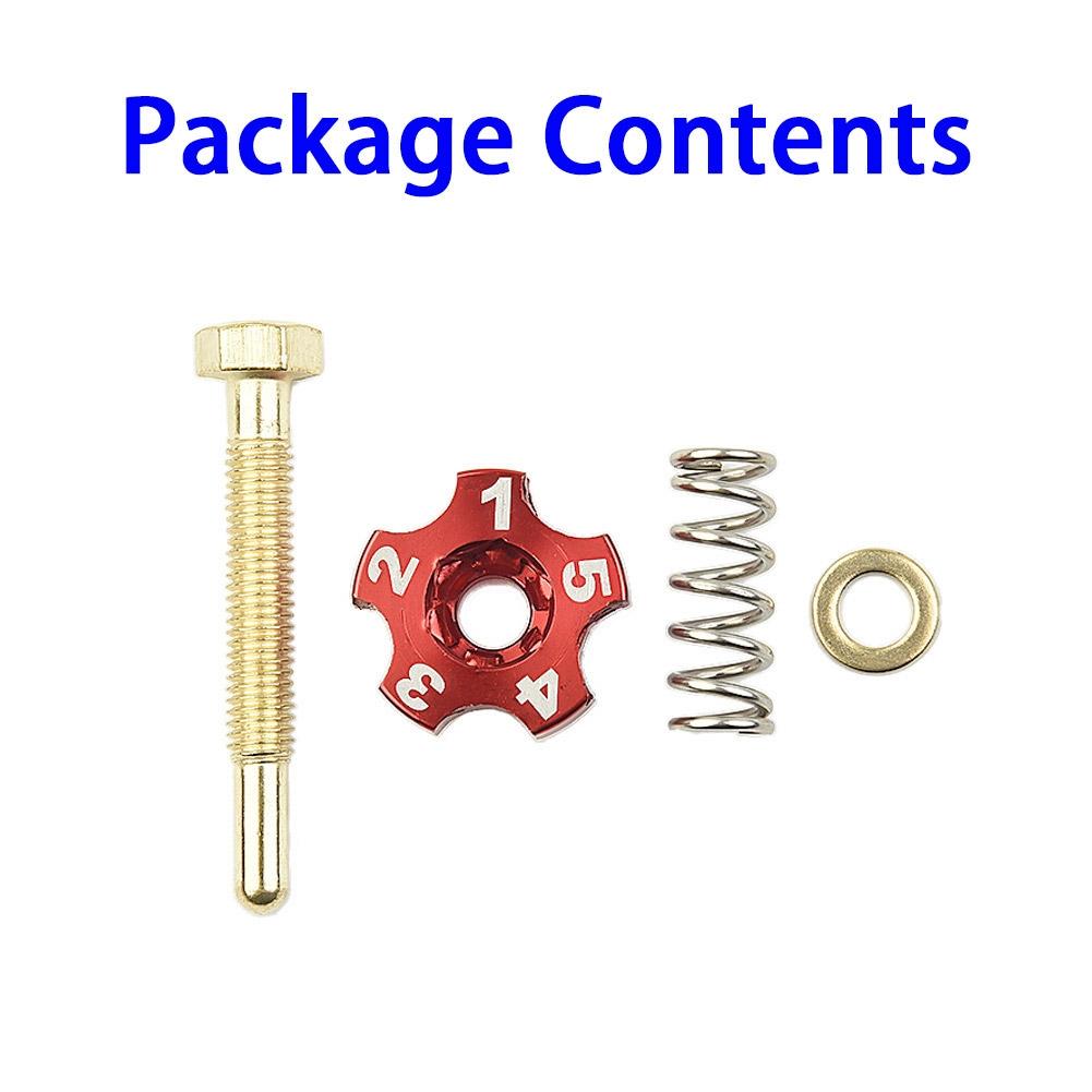 Idle Speed Adjuster Screw Motorcycle Carburetor Red Screw Set