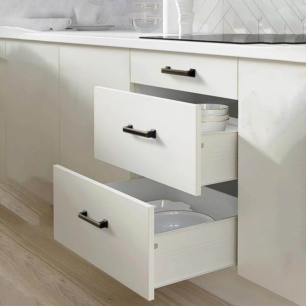 Zinc Alloy Cabinet Handles Thick Solid Door Knobs Modern Wardrobe Pulls  Furniture Hardware