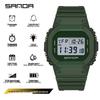 Sanda Waterproof Multi-functional Sports Watch - Fashionable Unisex, Simple Display, for Outdoor Activities