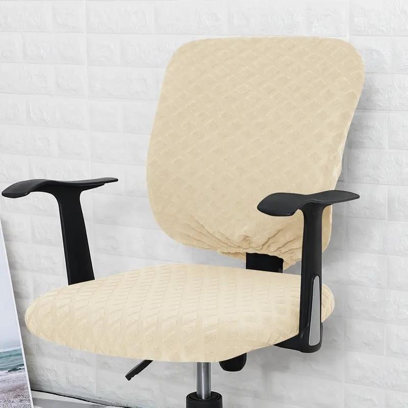 Office Chair Cover Universal Rotating Chair Slipcovers Water Resistant Stretch Removable Protector Computer Chair Seat Cover