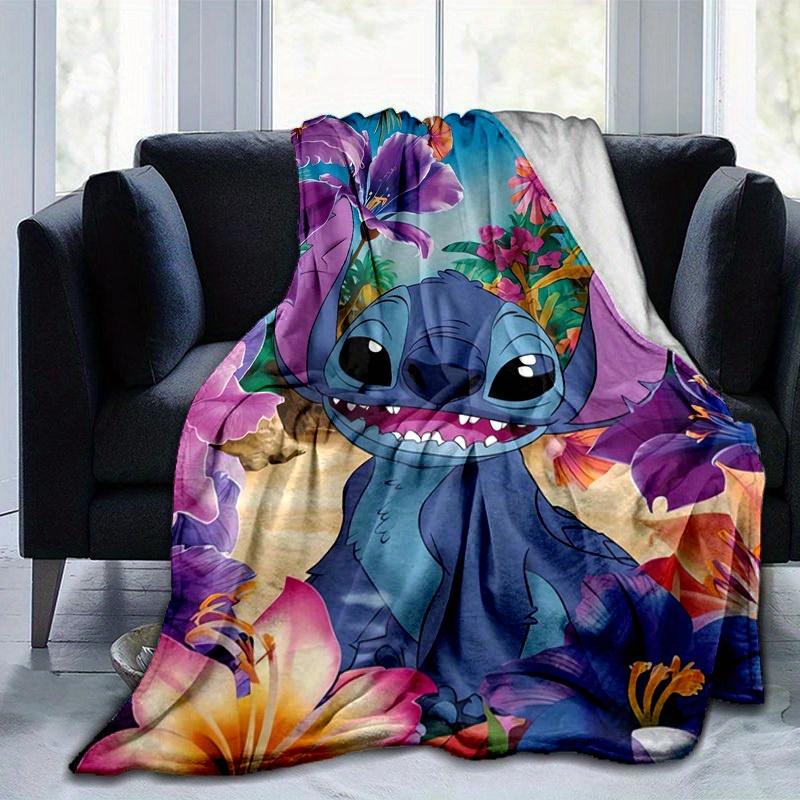 1pc,Stitch Blanket Cute Stitch Home Decor, Soft Stitch Throw Blanket for Couch, Sofa, Bed, Car, Travel, Camping, Office Nap