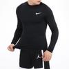 Nike Long Sleeve Fitted Training Top Men Tops Black BV5589-010