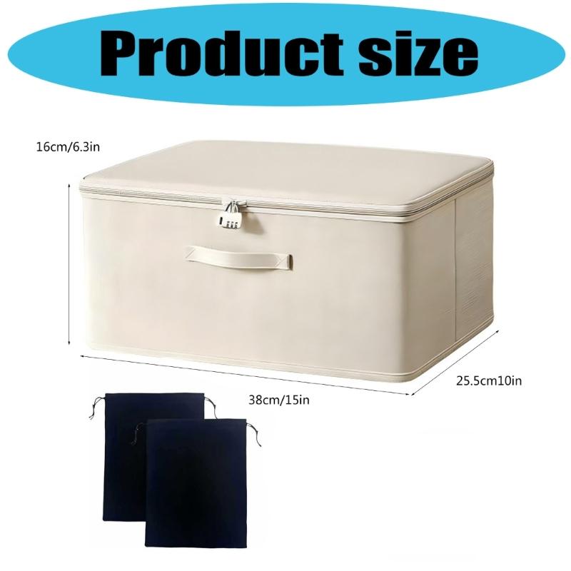 Sturdy Fabric Adult Toy Organizers With Locking Systems Large Capacity for Discreet Home Storage