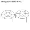 Uxcell Set of 2 6.3" Diameter Stainless Steel Trivet Steamer Racks for Pots, Electric Pressure Cookers, and Frying Pans, Silver (1.2"/2.8" Height)