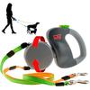 WIGZI - 2025 Enhanced Edition - Dual (2) Dog Retractable Leash, Auto-Untangles, Supports Up to 50lb Dogs, 10ft Distance Each Dog, Color-Coded