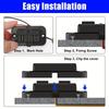 1 Set 18W Qc3.0 Usb A Port & 30W Pd Usb C Port 12V Rv Usb Outlet Charging Socket Panel With Led Light For Car Marine