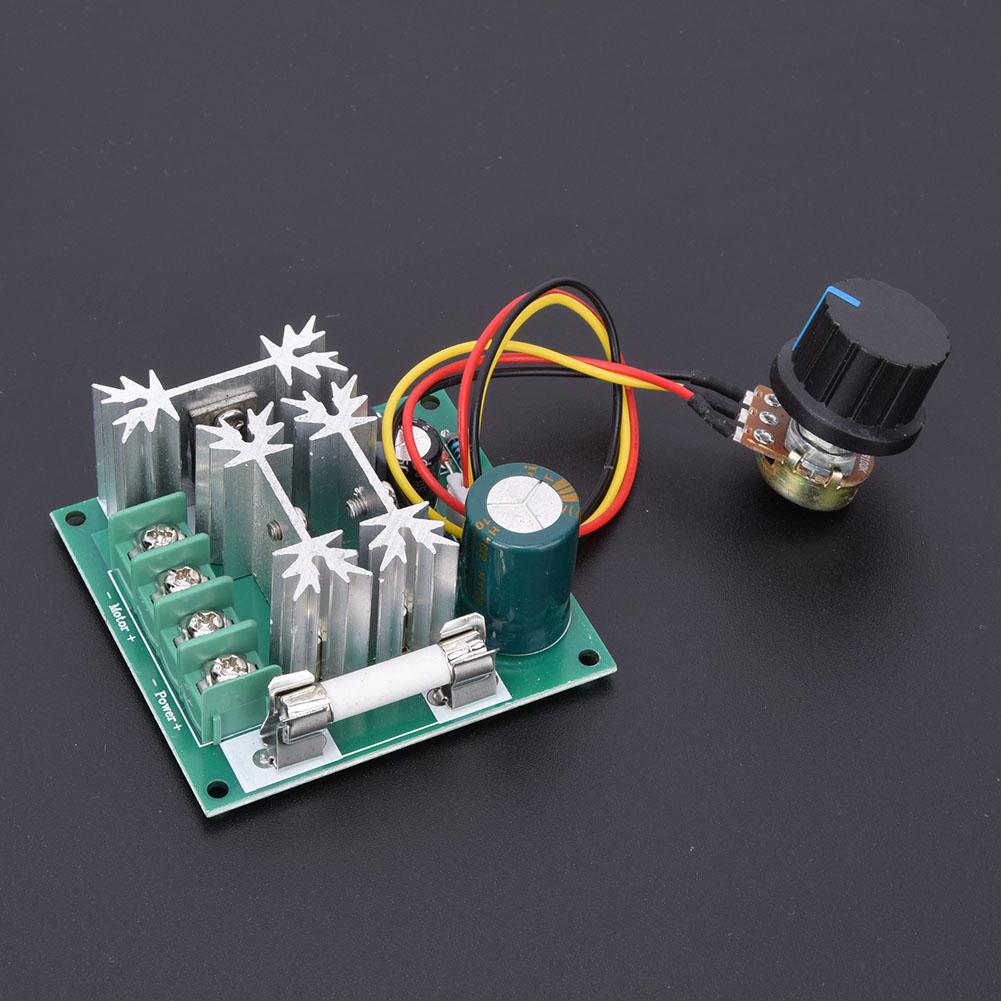 Motor Speed Controller DC6 90V 0.01 1000W PWM Speed Regulation Switch with Fuse