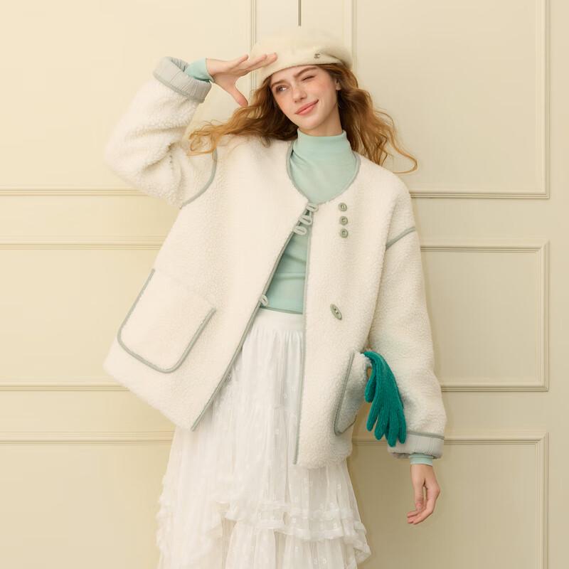 

Двустороннее пальто из искусственного меха Sancai 2025 Зима S