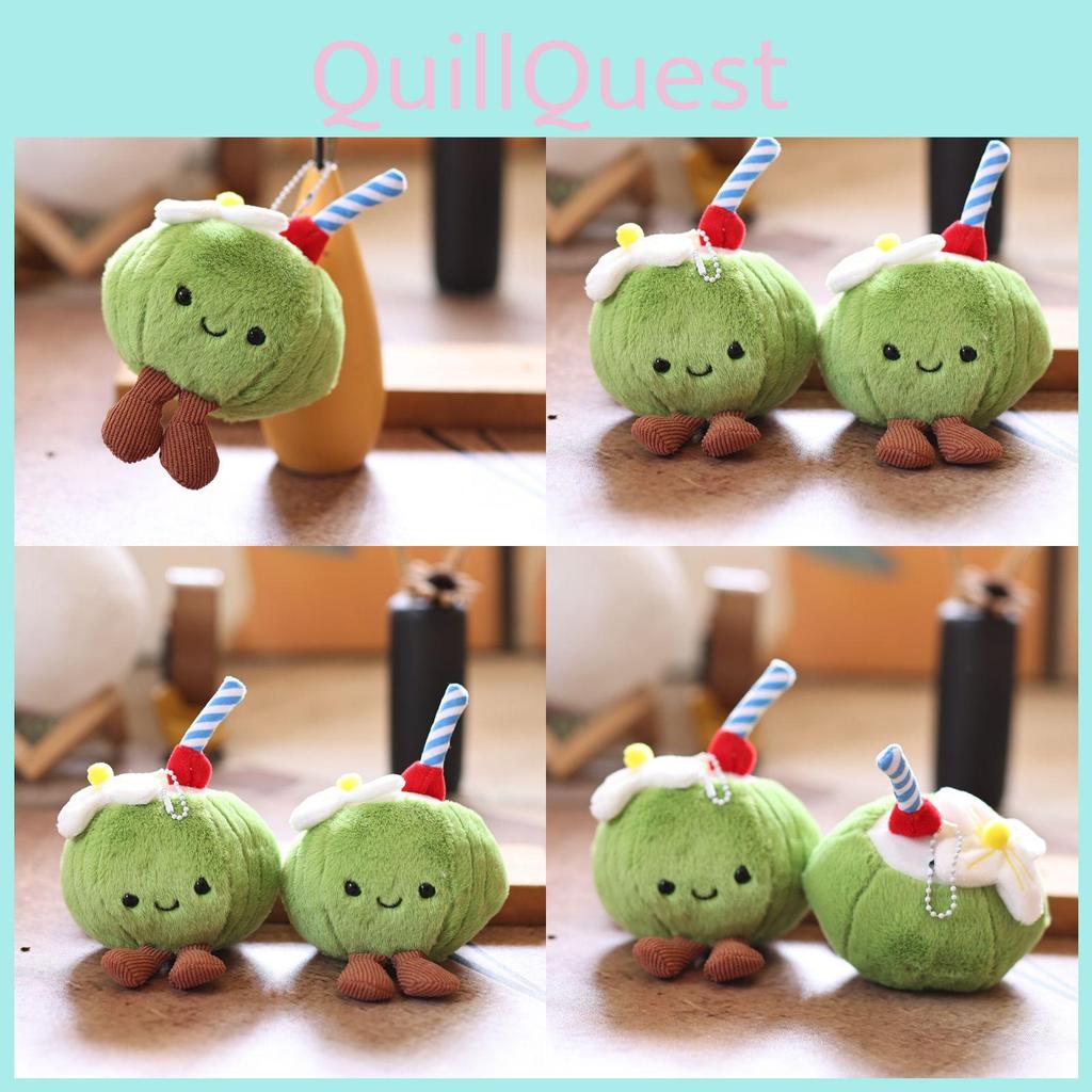 Cuddly Coconut Plush Keychain With Soft Fabric For Kids And Collectors