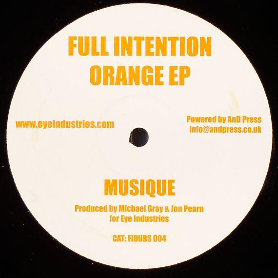 

12inch Record FULL INTENTION Orange EP FIDUBS004 Eye Industries 2004 UK Dance Electronica Used