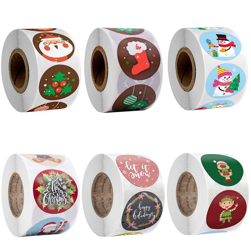 Stickers Envelope Packaging Baking Sign Seal Sticker Adhesive Label Sticky Note Christmas Stickers