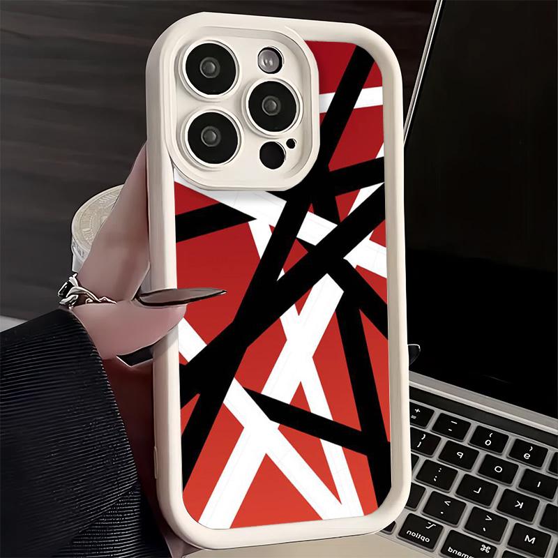 Phone Case for iPhone 17 Air 16E 15 16 Pro Max Eddie Van Halen Graphic Guitar Cover 14 Plus 13 12 Mini Soft Shell Silicone Funda