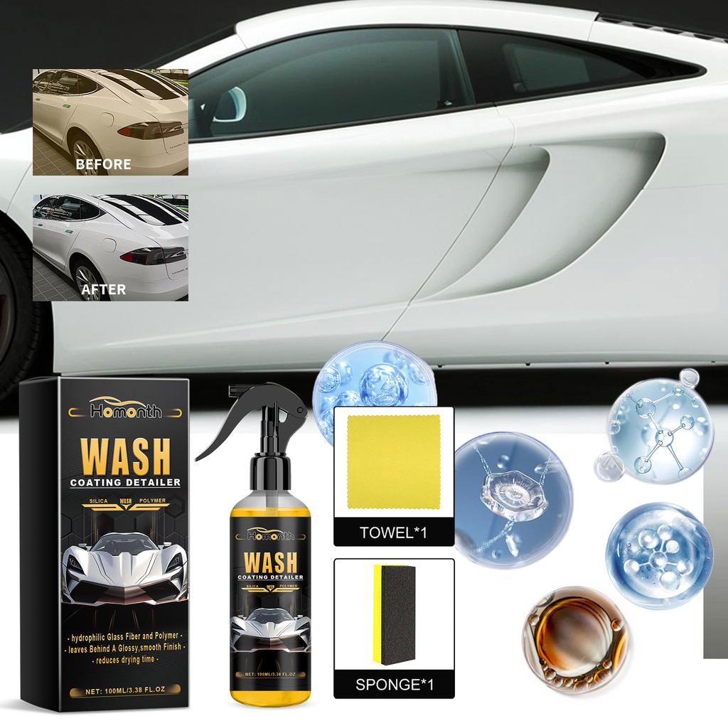 Car Foam Cleaner - All-Purpose Interior Detailing Spray, Powerful Decontamination for Grease/Dust, Brightening & Maintenance