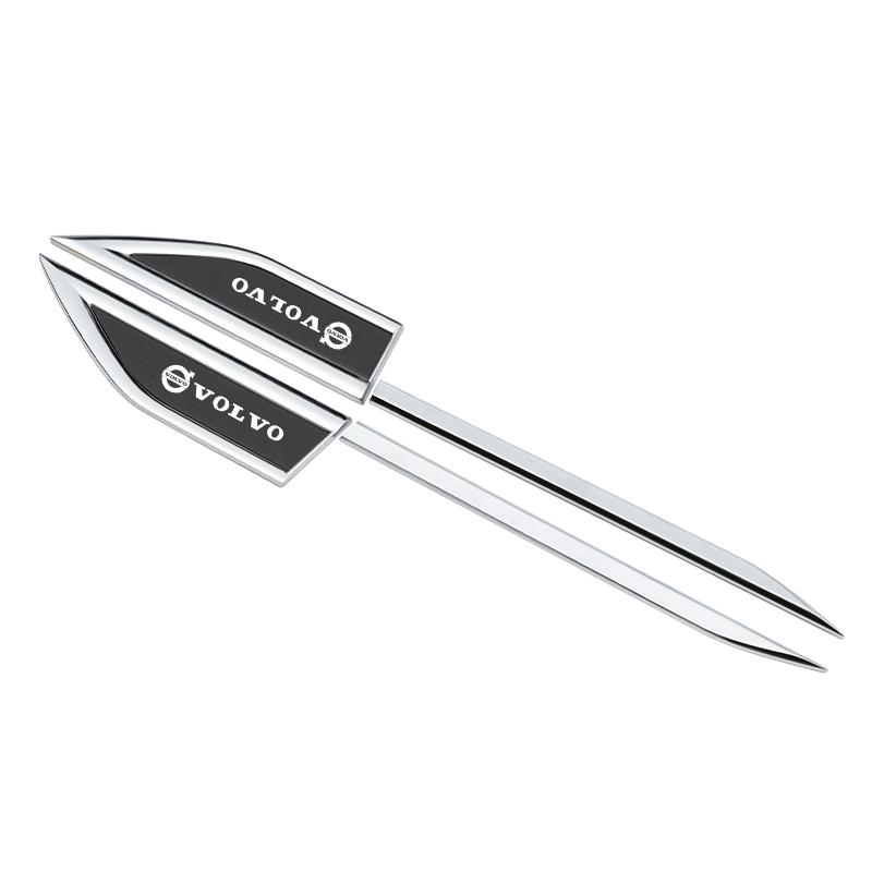

3D Metal Car Emblem Logo Fender Blade Decal Badge Car Body Protective Sticker For Volvo XC60 S60 V40 V50 V60 S80 S40 C30 AWD C70