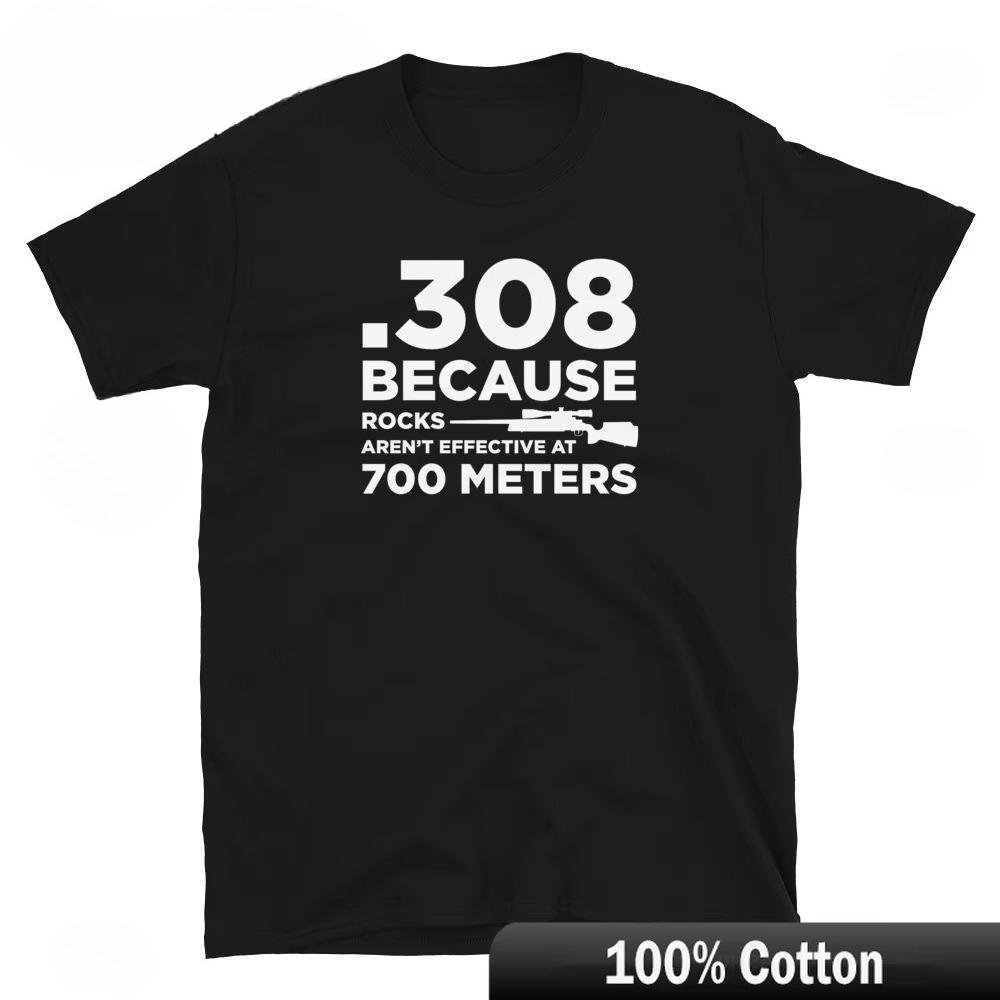 

Funny Gun Owner Pro Second Amendment Rights 308 Because Rocks T-shirt Aesthetic Tee Shirts Chic Simple Trendy Tshirts T Shirt 4XL