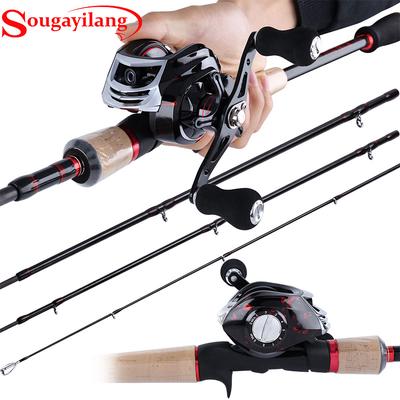 Angelruten- und Rollenkombinationen Baitcasting-Angelrute mit CNC-gefräster 17+1 BB Baitcasting-Rolle