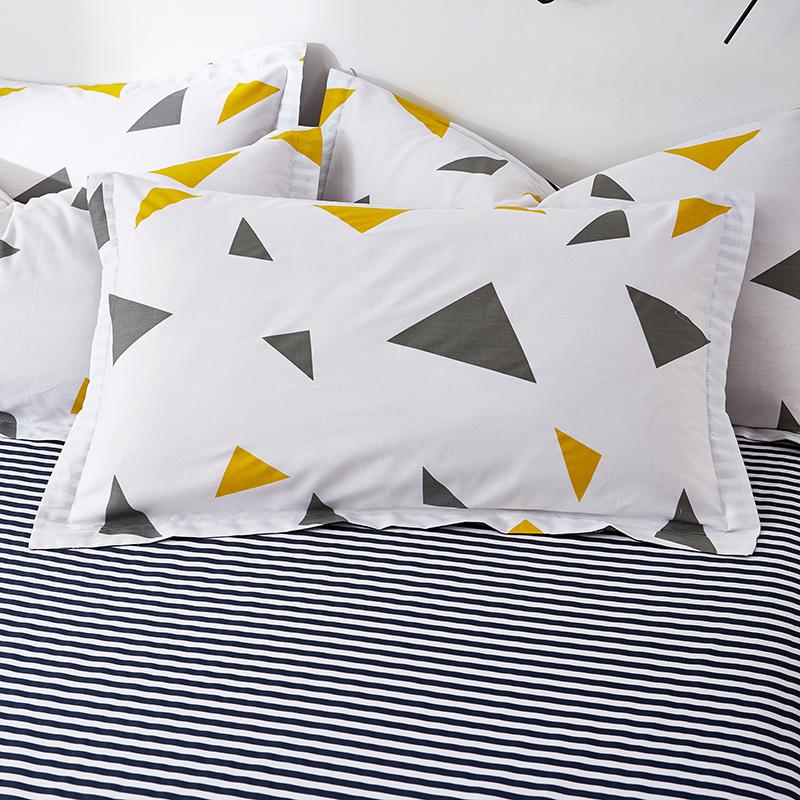 

100% Cotton Twill Pillowcase Set - 2 Pieces, 48x74cm, Suitable for Single Student Dormitory. 48cmX74cm