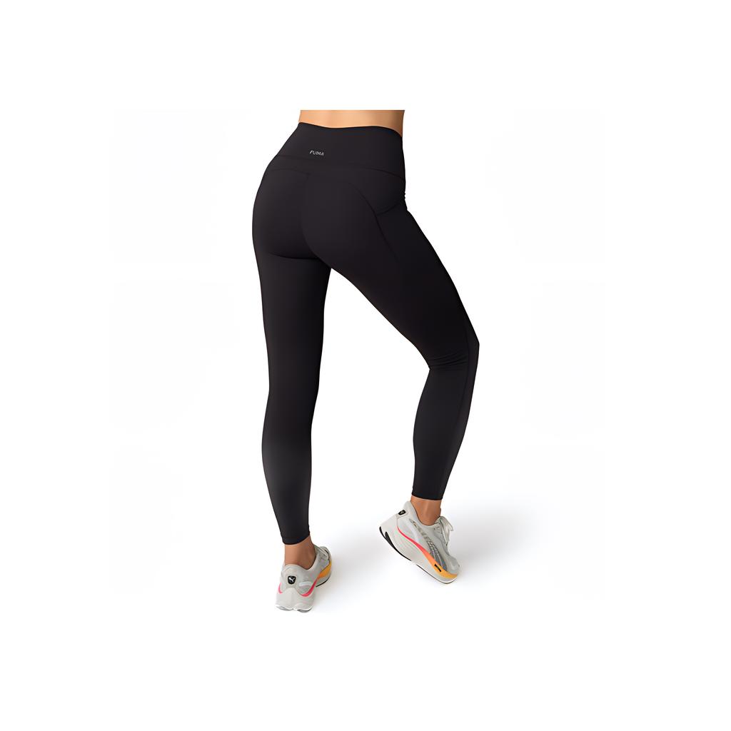 Puma Logo Print Slim High-Waisted Sports Pants Women pants Black 526984-01