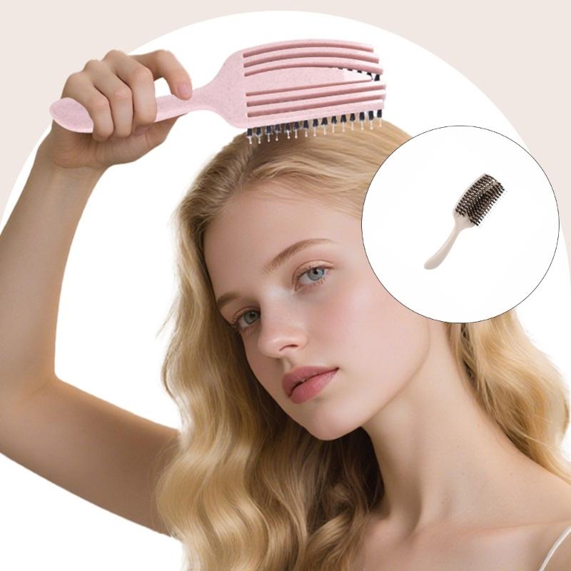 Friendly Hollow Hair Comb For Long Curly Hair Gentle Scalp Massage Tool Portable Storage Box