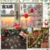 Retro Gingerbread Man Decorations 12/24/36Pcs Christmas Ornaments, Skeleton Tree Decorations, Gothic Skull Creative Ornaments Wooded Hanging Xmas for