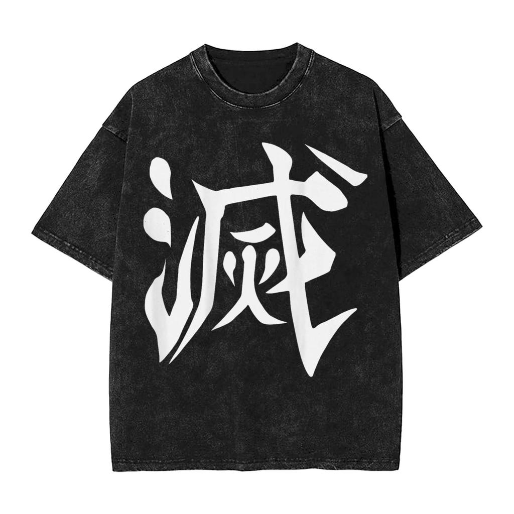 Fashion Kocho Shinobu  Anime T-Shirt for Men O Neck Cotton Washed T Shirt  Short Sleeve Tee Shirt Gift Clothes