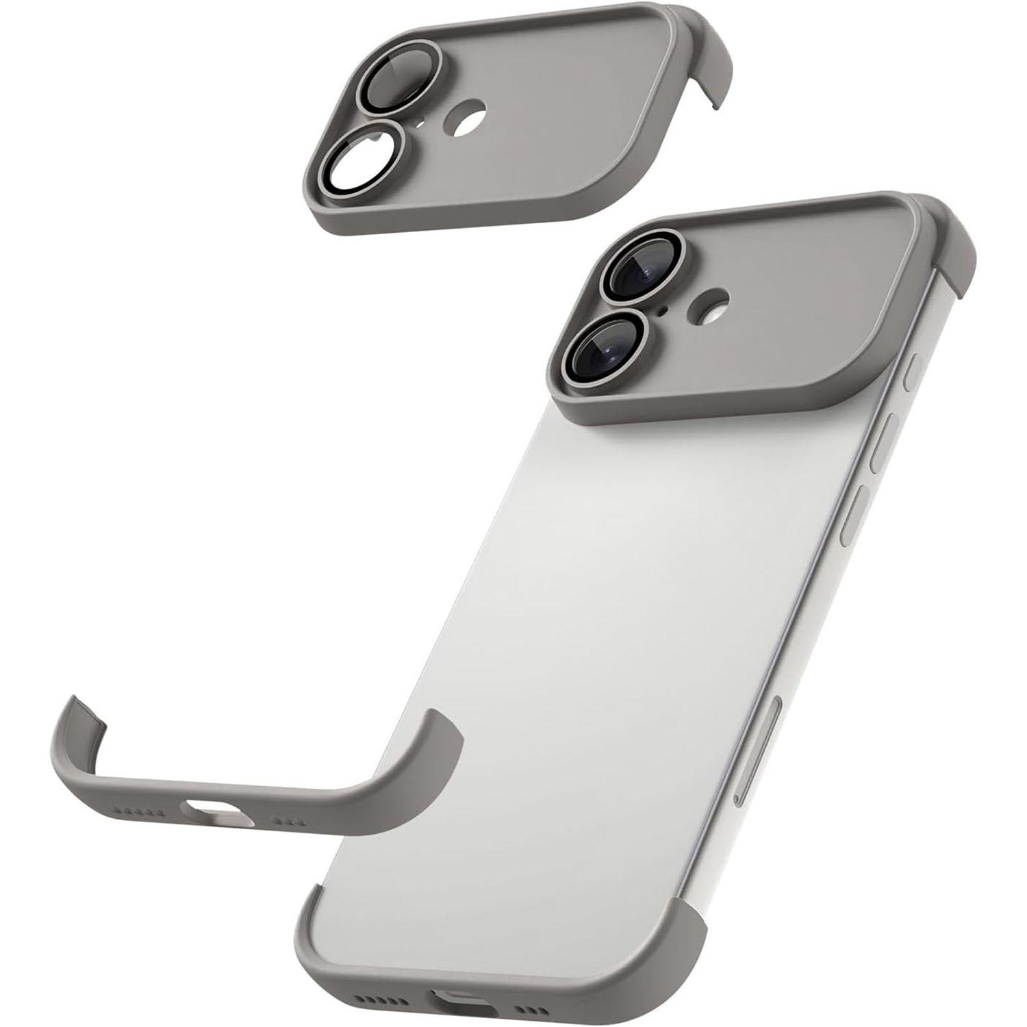 

Чехол для iPhone 17 Безрамочная накладка на угол телефона Бампер из ТПУ с защитой объектива камеры