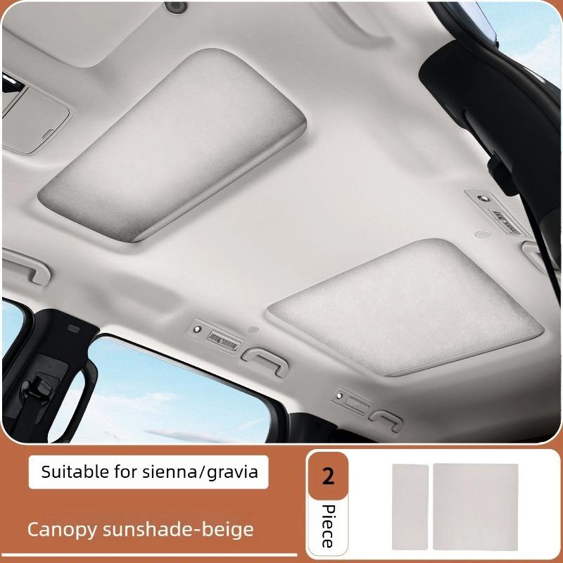 For Toyota Sienna Granvia Static Cling Sunroof Sunshade Electrostatic Adsorption UV Protection Heat ulation Car Tools