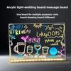 Acrylic Illuminated Drawing Board Handwritten Billboard, Suitable for Sales Display, Erasable Message Board, LED Night Light