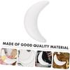 SHINEOFI 10pcs Moon Shaped Foam Christmas Tree Ornaments Unfinished Craft Adornments for Holiday Decor for Projects Arts and Crafts and Festive