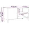 VidaXL Armoire à disques chêne artisanal 84,5x38x48 cm bois ingénierie 857166