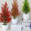 DIY Decor Gift Artificial Pine Tree Real-Touch Cypress Tree  Christmas Halloween Decoration