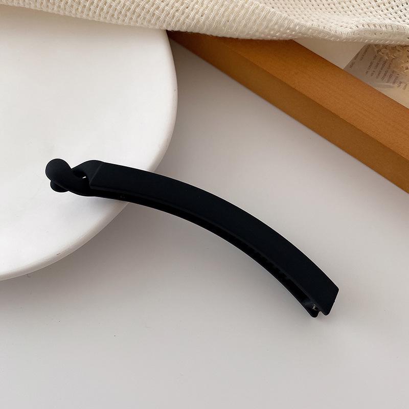 

Приподнятая матовая заколка-банан для тонких волос - Вертикальный держатель для хвостика