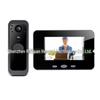 2.4GHz Wireless Smart Doorbell with Display, Electronic Peephole, Anti-theft, No-Drill Installation