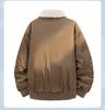 2025 Retro Fur Collar White Duck Down Winter Jacket with Fleece Lining - Thick, Warm, and Loose Niche Outerwear