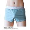 Soutong Plaid Print Men Underpants Wide Waistband Soft Mid Rise Loose Boxer Briefs Male Panties