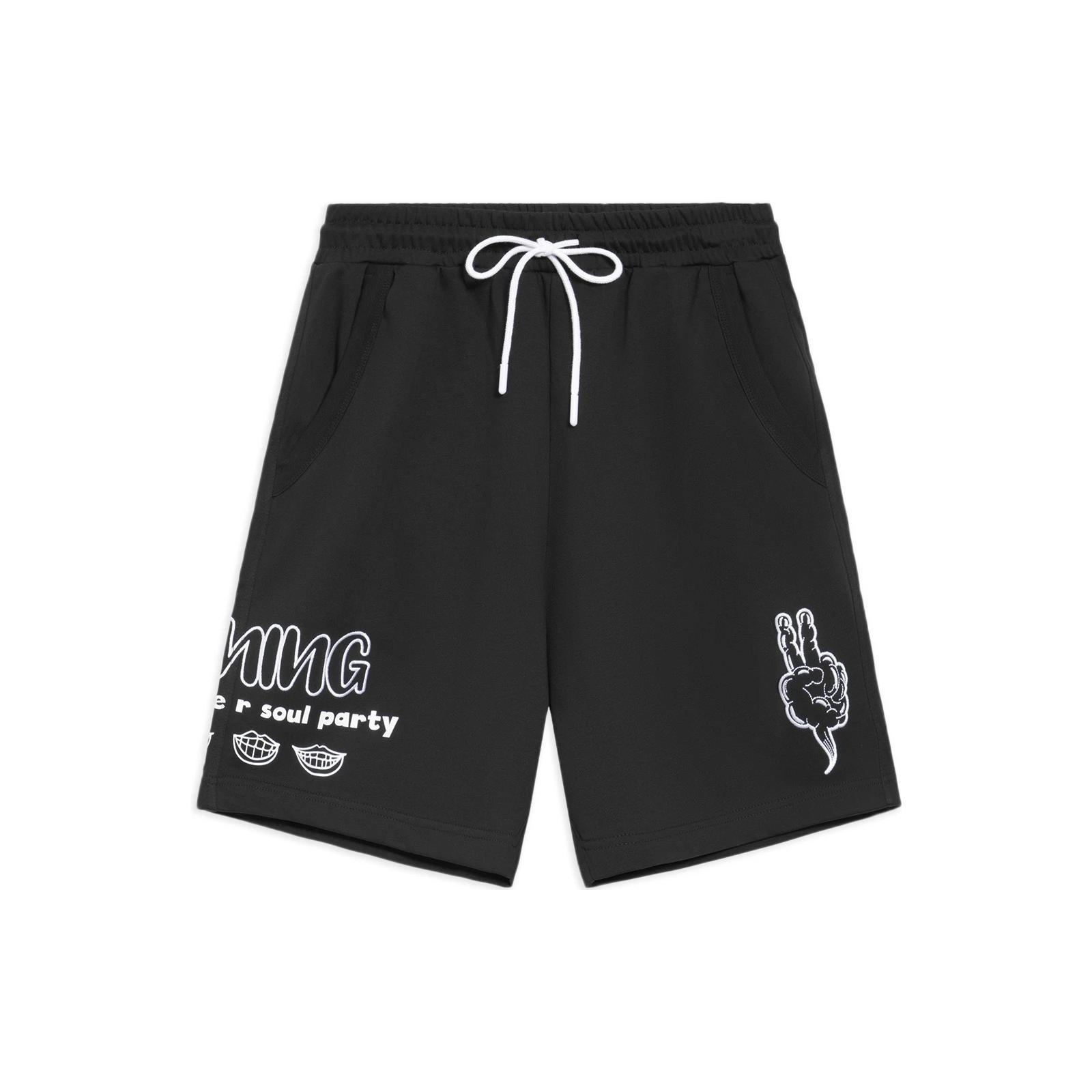 Li-Ning Summer Soul Party Graphic Shorts Black Men s AKSS297-1 S