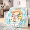 Cardcaptor Sakura Premium Print Flannel Blanket, Cartoon Decorative Throw for Couch, Soft Bedroom Bedding, Ideal for Travel_LIAN