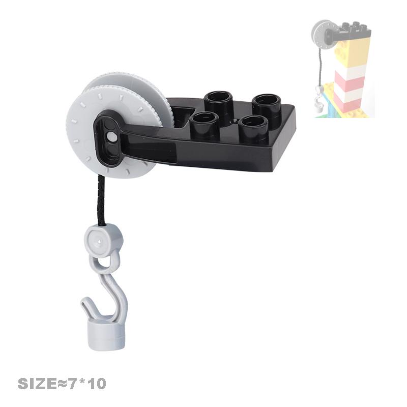 Creativitate blocuri de construcții de dimensiuni mari accesorii mecanice cârlig scară cărămizi compatibile asambla jucării pentru copii