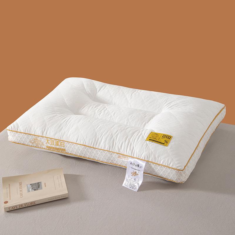 Breathable Soybean Fiber Neck Support Pillow for Comfortable Sleep