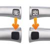 Para Mercedes W220 S350 Botão da Maçaneta da Porta 2 Peças Preto Acessórios de Carro Botão da Maçaneta Interruptor Keyless Go Substituição Novo