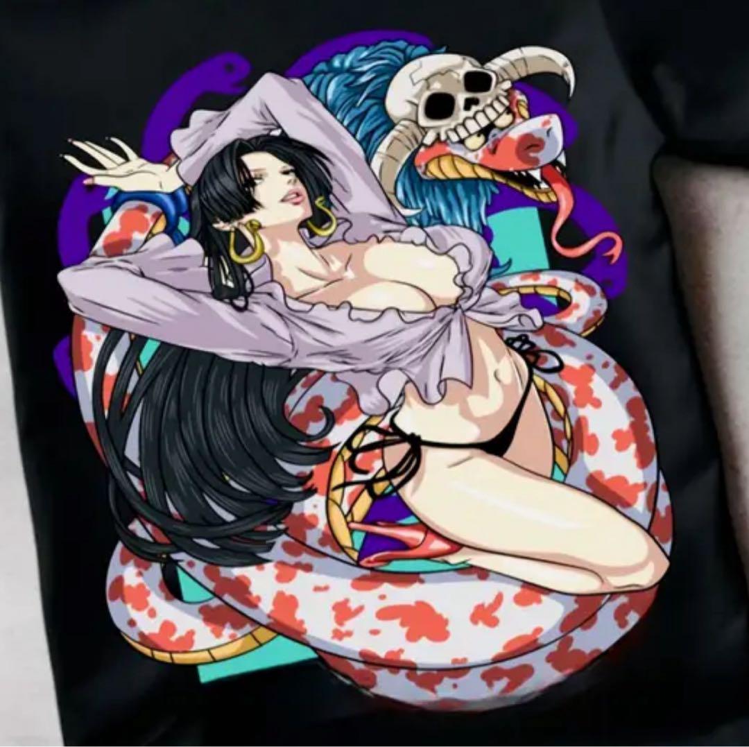 

[USED] One Piece Sexy Boa Hancock T-shirt, size L, black