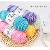 Light Mist Gradual Change 200G Plush Wool Bouquet Rose Braided Blanket Hand Crochet Diy Material Package