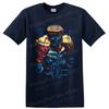 Atom Roboter Boxen T-Shirt Neon Metallisch Kämpfer Grafik Film Fan Tee Geschenk Kunst