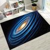 Dreamy Galaxy Universe Space Stars Black Hole Earth Rug for Bedroom Living Room Sofa Home Doormat Decor,Kid Non-slip Floor Mat