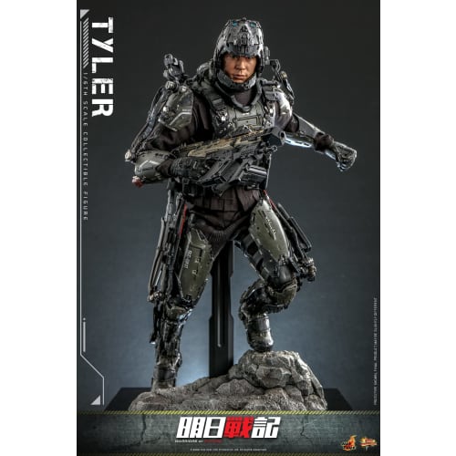 Movie Masterpiece Warriors of Future Tyler 1/6 Scale Figure, Black, Approximately 31cm Tall, MMS667