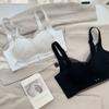 Women's big breasts show small thin styles, gathered without steel rings, paper sheet adjustment type, double breasts, anti-sagging bra, sexy bra