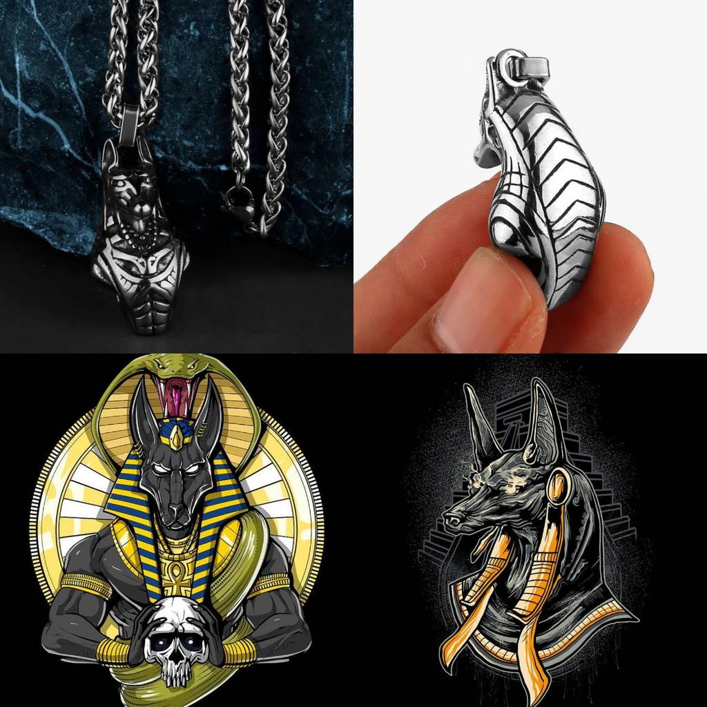 Necklace Anubis God Death Amulet Talisman Pendant Ancient Egypt Egyptian Symbol Eternal Life protect guardian Dead