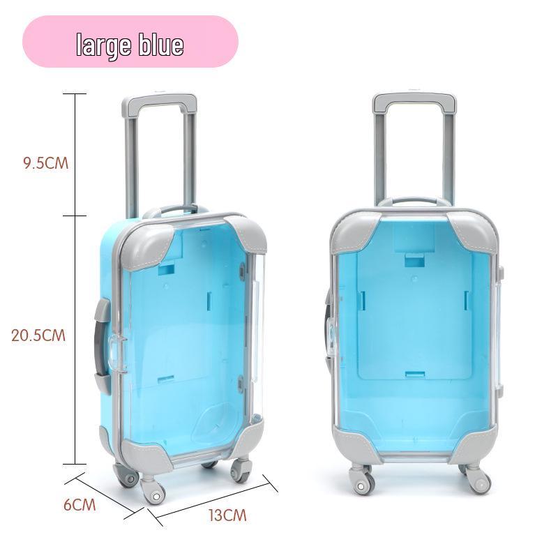 

Mini Transparent Trolley Case for Cosmetics and False Eyelash Storage