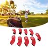 9Pcs   Iron Head Cov s PU Wat proof     Headcov s for Right Left Handed    Lov s